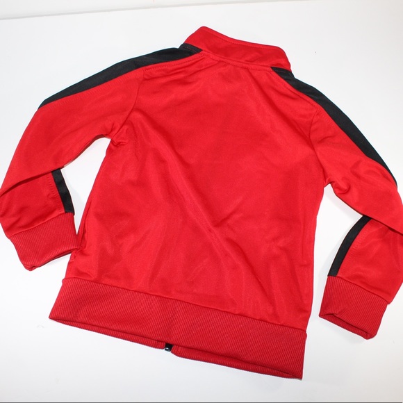 PUMA Tracksuit Red Black Track Pants Full Zip 3T - Picture 3 of 7